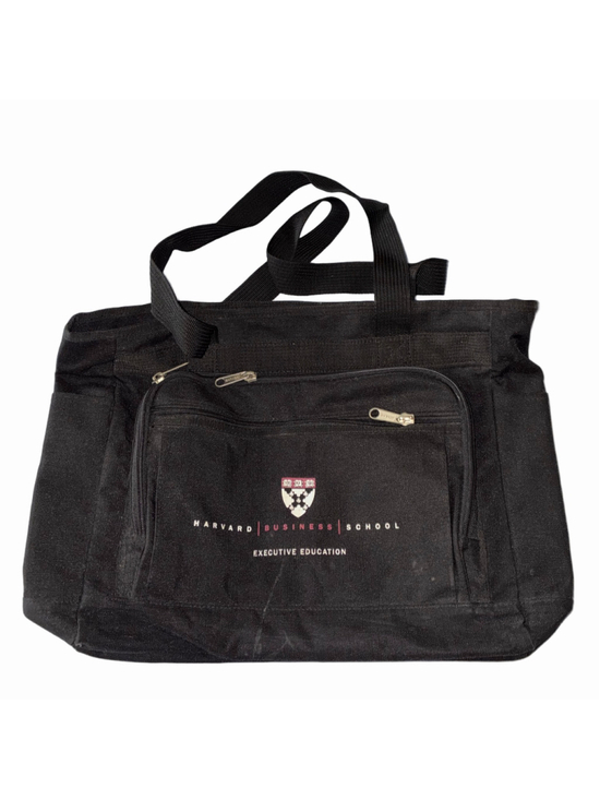 Harvard Business School Handbags - Harvard Business School Black Tote Bag with zipper Compartments